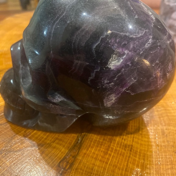 fluorite skull. Rainbow